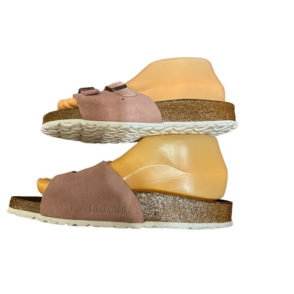 Birkenstock Women's Sandals in Light Pink and Brown - Picture 4 of 6